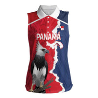 Panama 2026 Football Custom Women Sleeveless Polo Shirt Los Canaleros Harpy Eagle