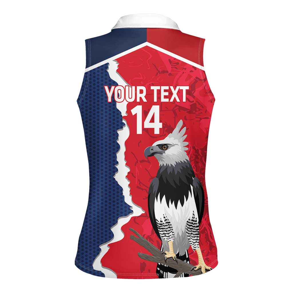 Panama 2026 Football Custom Women Sleeveless Polo Shirt Los Canaleros Harpy Eagle