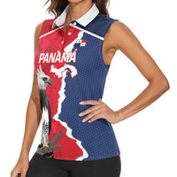 Panama 2026 Football Custom Women Sleeveless Polo Shirt Los Canaleros Harpy Eagle