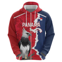 Panama 2026 Football Custom Zip Hoodie Los Canaleros Harpy Eagle