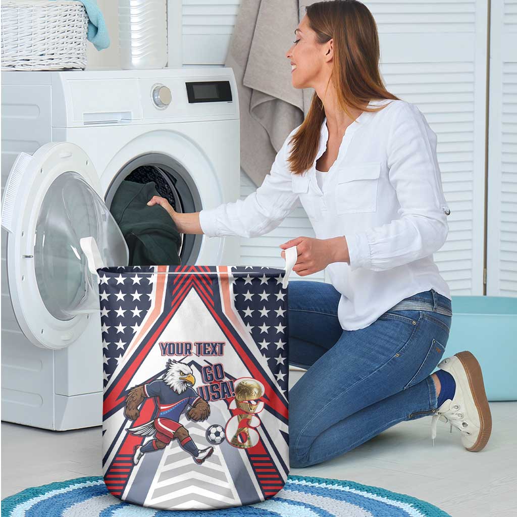 USA 2026 Soccer Custom Laundry Basket United States Eagle Go Champions