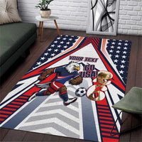 USA 2026 Soccer Custom Area Rug United States Eagle Go Champions