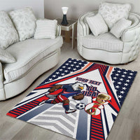 USA 2026 Soccer Custom Area Rug United States Eagle Go Champions