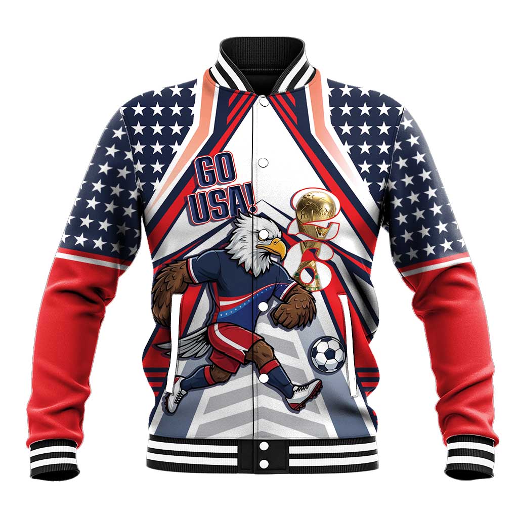 USA 2026 Soccer Custom Baseball Jacket United States Eagle Go Champions