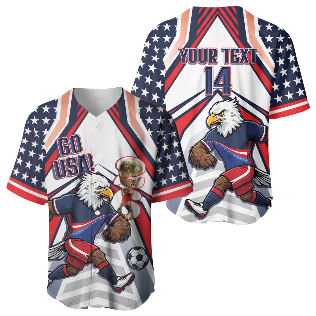 USA 2026 Soccer Custom Baseball Jersey United States Eagle Go Champions