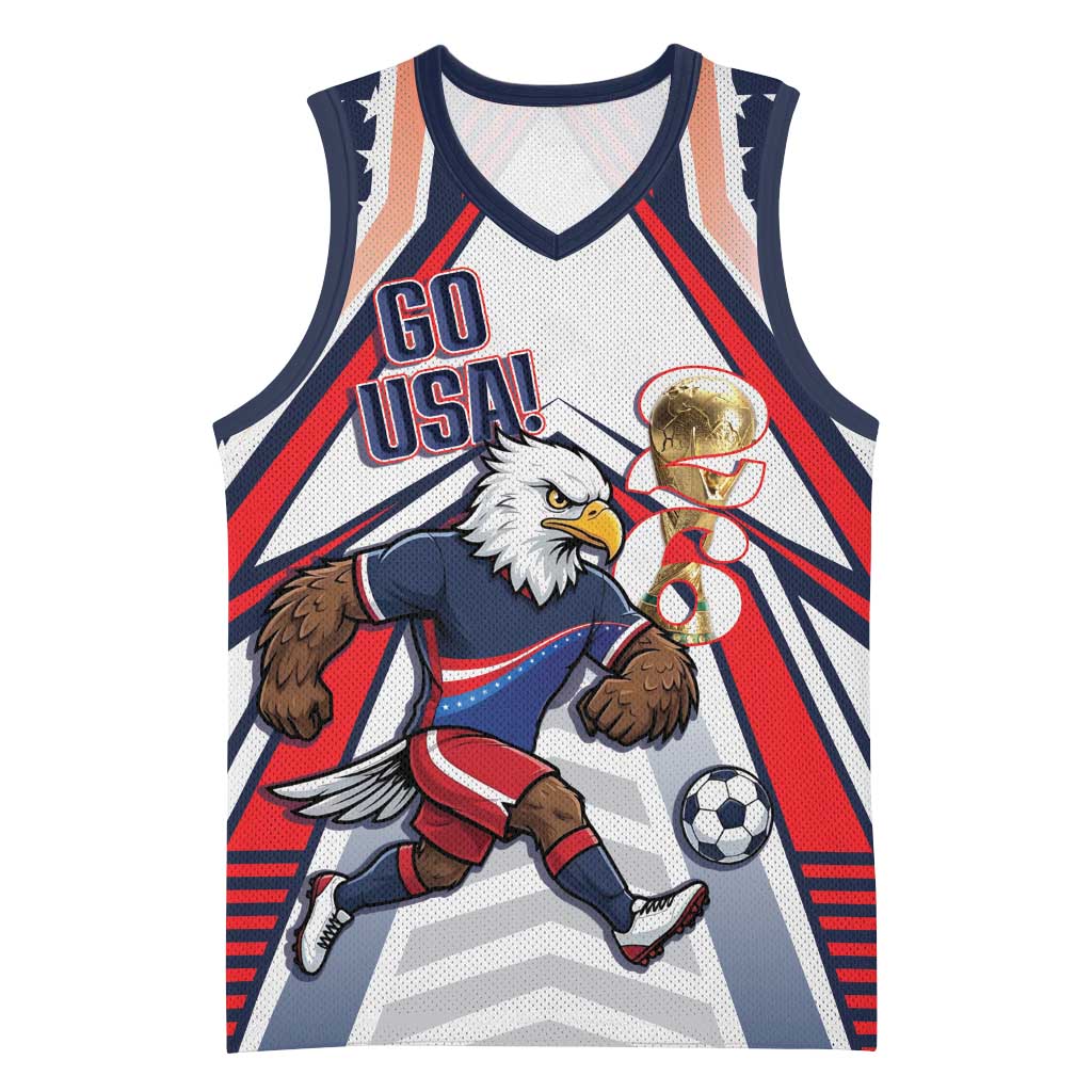USA 2026 Soccer Custom Basketball Jersey United States Eagle Go Champions