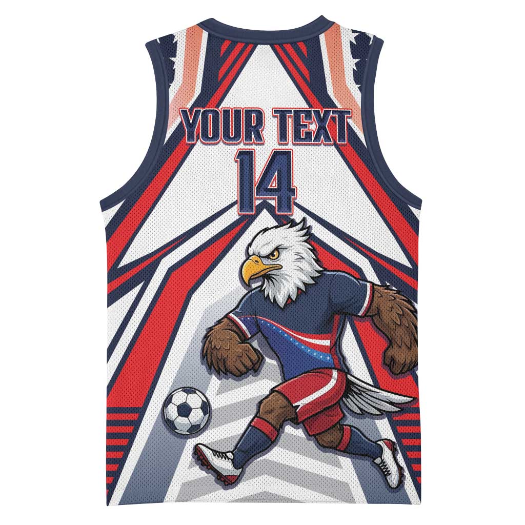 USA 2026 Soccer Custom Basketball Jersey United States Eagle Go Champions