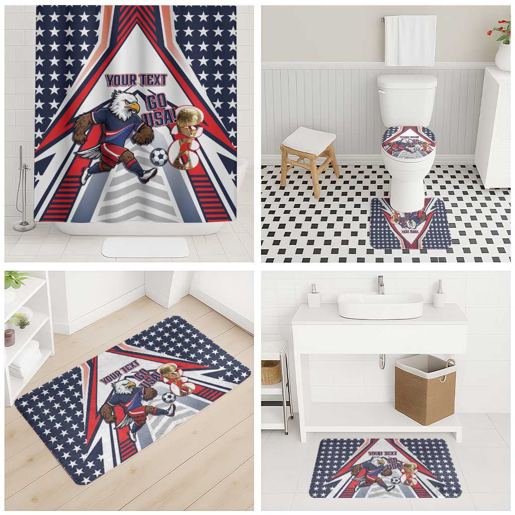 USA 2026 Soccer Custom Bathroom Set United States Eagle Go Champions