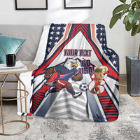 USA 2026 Soccer Custom Blanket United States Eagle Go Champions
