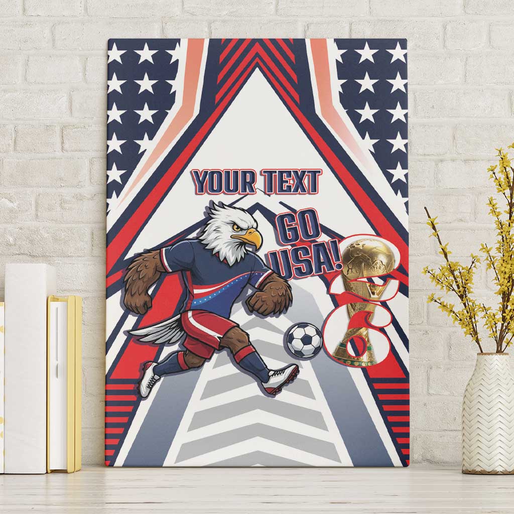 USA 2026 Soccer Custom Canvas Wall Art United States Eagle Go Champions
