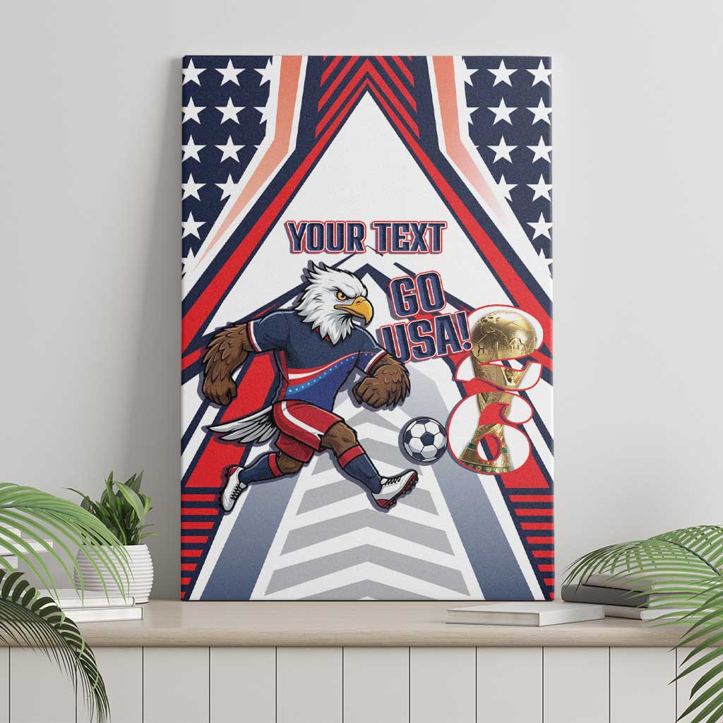 USA 2026 Soccer Custom Canvas Wall Art United States Eagle Go Champions