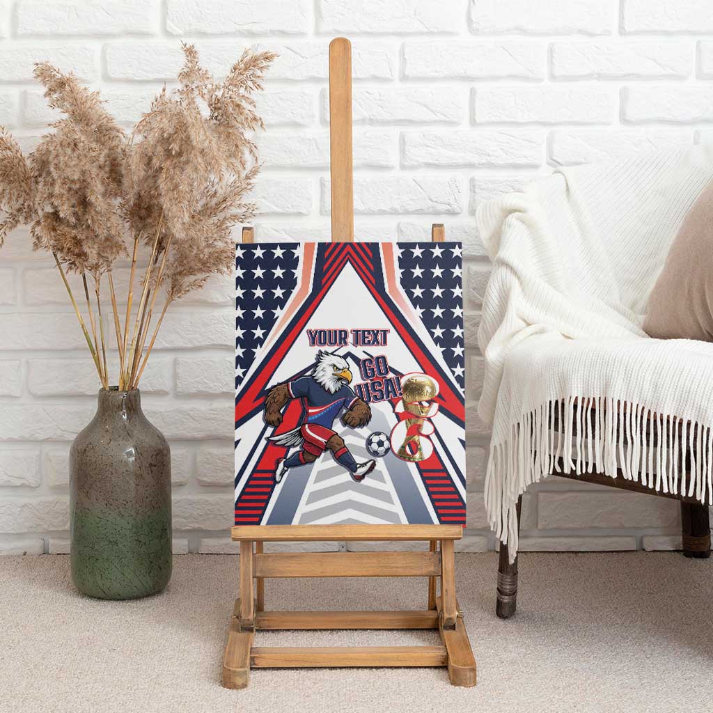 USA 2026 Soccer Custom Canvas Wall Art United States Eagle Go Champions