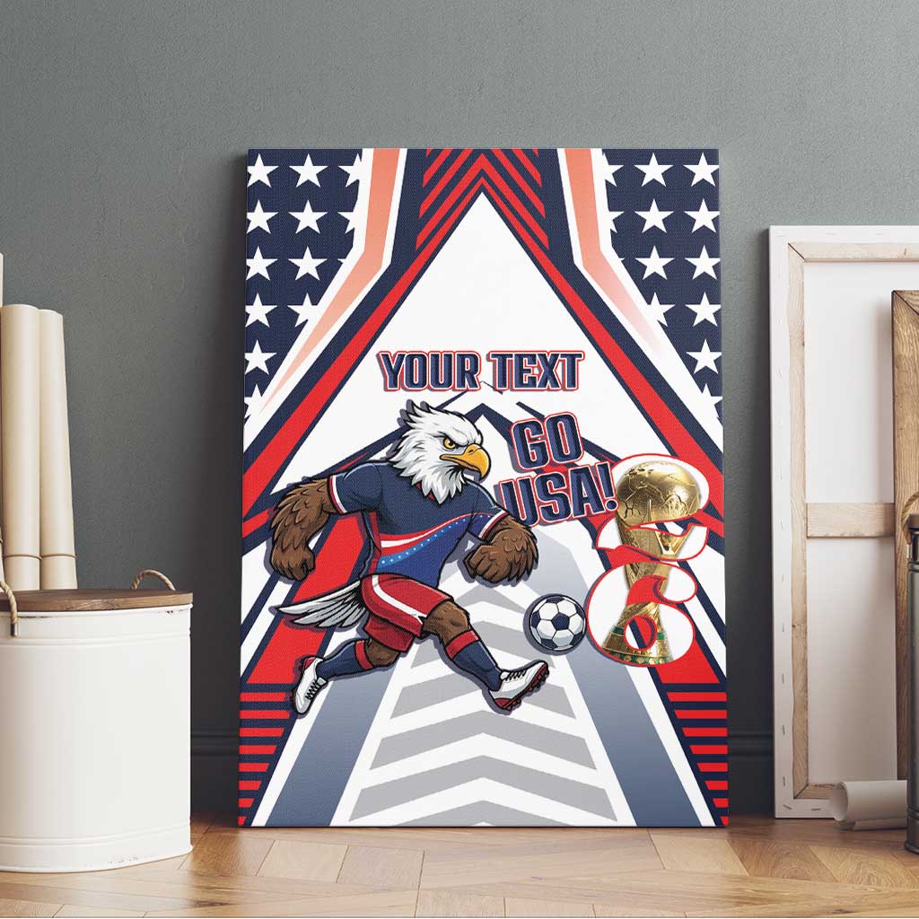 USA 2026 Soccer Custom Canvas Wall Art United States Eagle Go Champions
