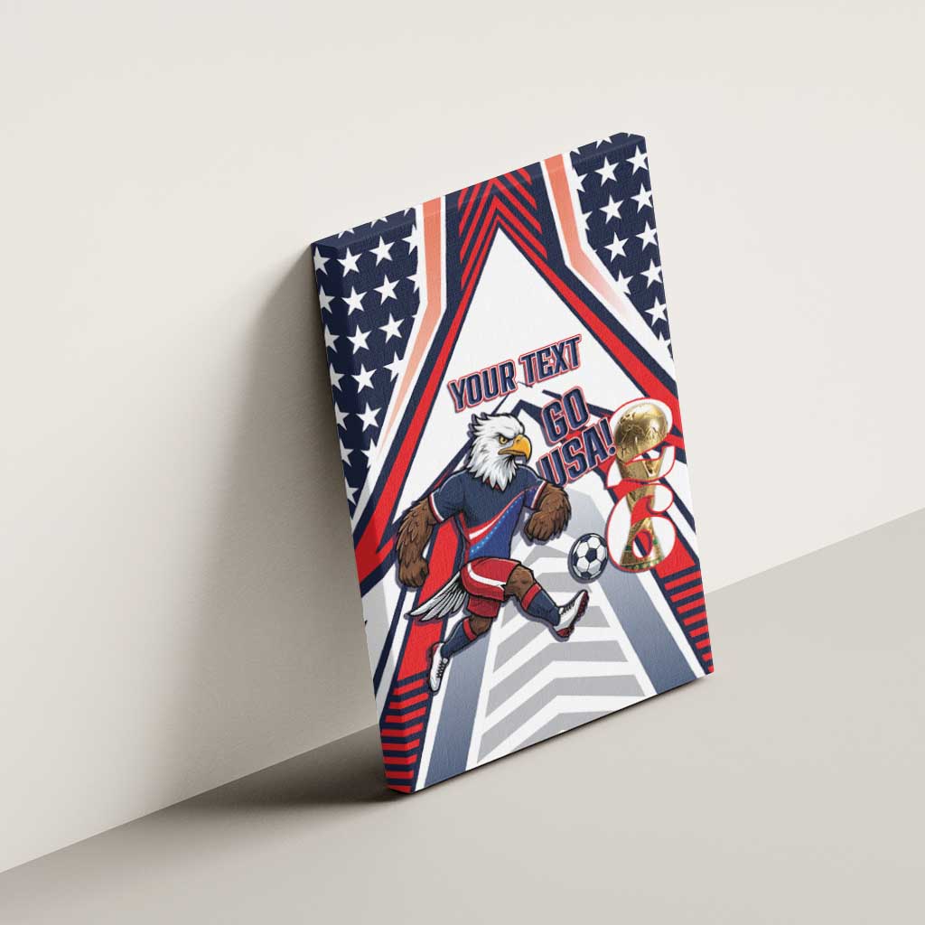 USA 2026 Soccer Custom Canvas Wall Art United States Eagle Go Champions