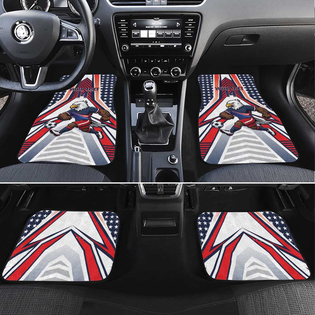 USA 2026 Soccer Custom Car Mats United States Eagle Go Champions