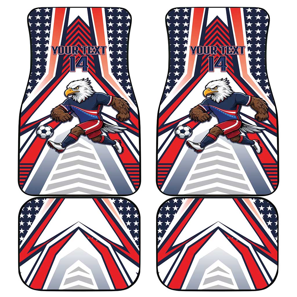 USA 2026 Soccer Custom Car Mats United States Eagle Go Champions