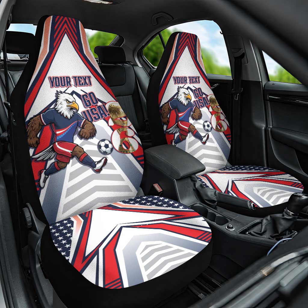 USA 2026 Soccer Custom Car Seat Cover United States Eagle Go Champions