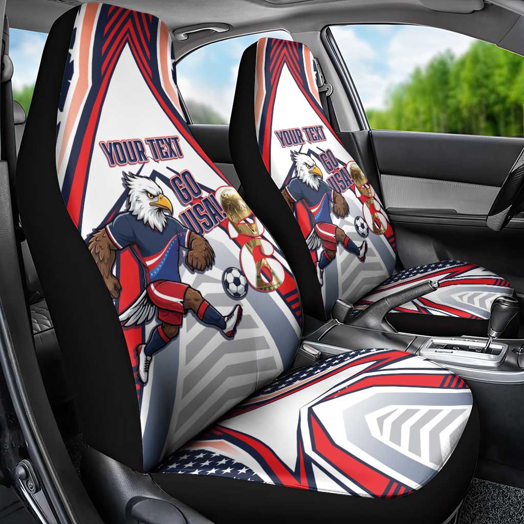 USA 2026 Soccer Custom Car Seat Cover United States Eagle Go Champions