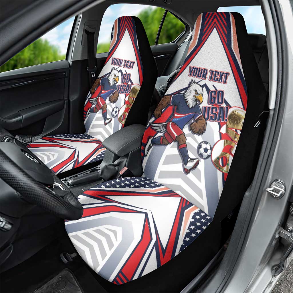 USA 2026 Soccer Custom Car Seat Cover United States Eagle Go Champions