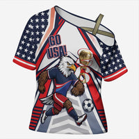 USA 2026 Soccer Custom Cross Shoulder Shirt United States Eagle Go Champions