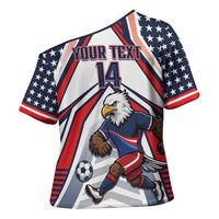 USA 2026 Soccer Custom Cross Shoulder Shirt United States Eagle Go Champions