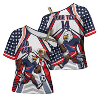 USA 2026 Soccer Custom Cross Shoulder Shirt United States Eagle Go Champions