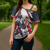 USA 2026 Soccer Custom Cross Shoulder Shirt United States Eagle Go Champions