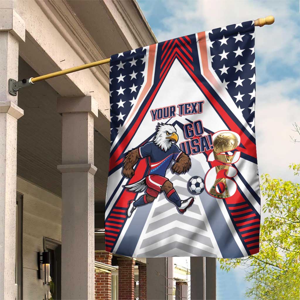USA 2026 Soccer Custom Garden Flag United States Eagle Go Champions