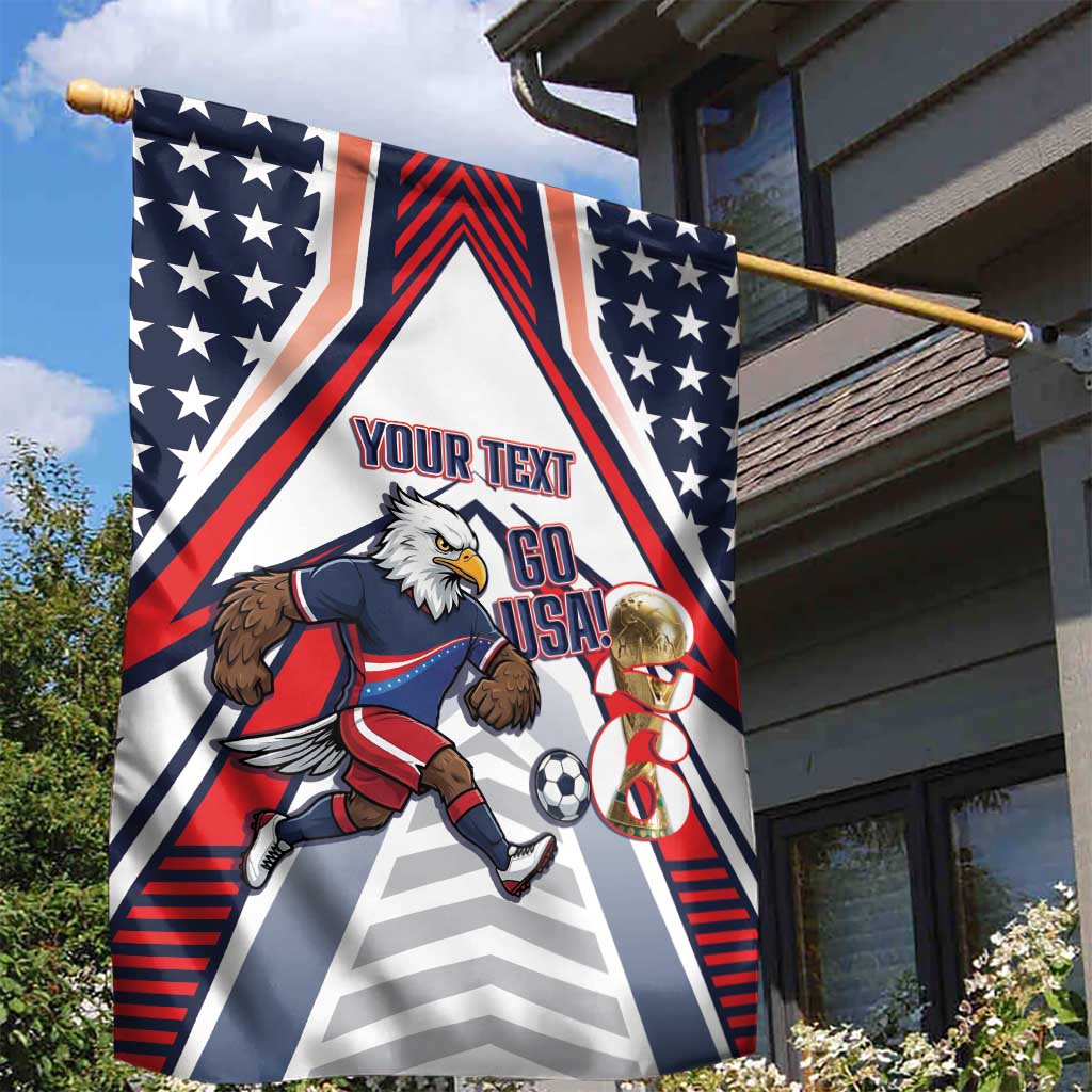 USA 2026 Soccer Custom Garden Flag United States Eagle Go Champions