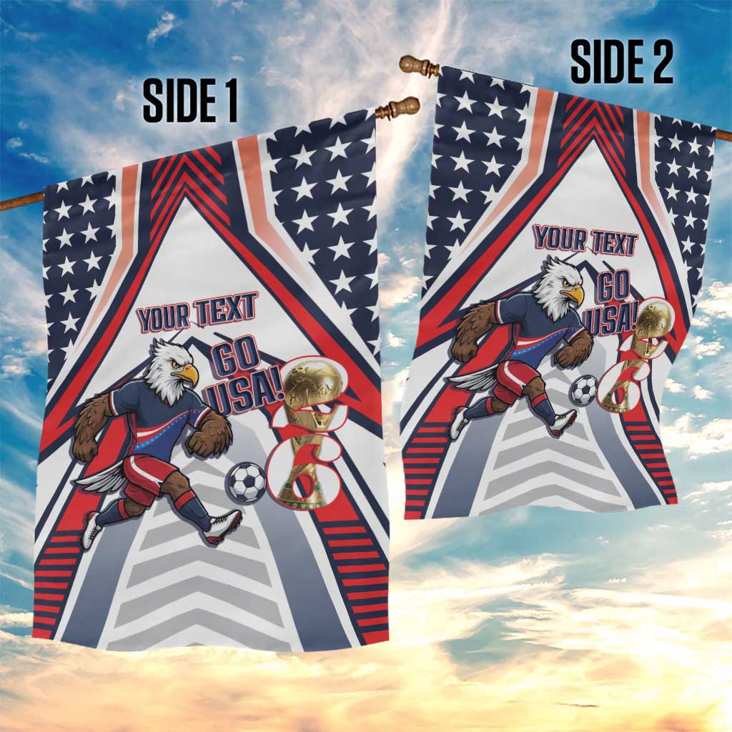 USA 2026 Soccer Custom Garden Flag United States Eagle Go Champions