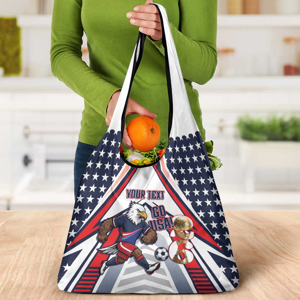 USA 2026 Soccer Custom Grocery Bag United States Eagle Go Champions