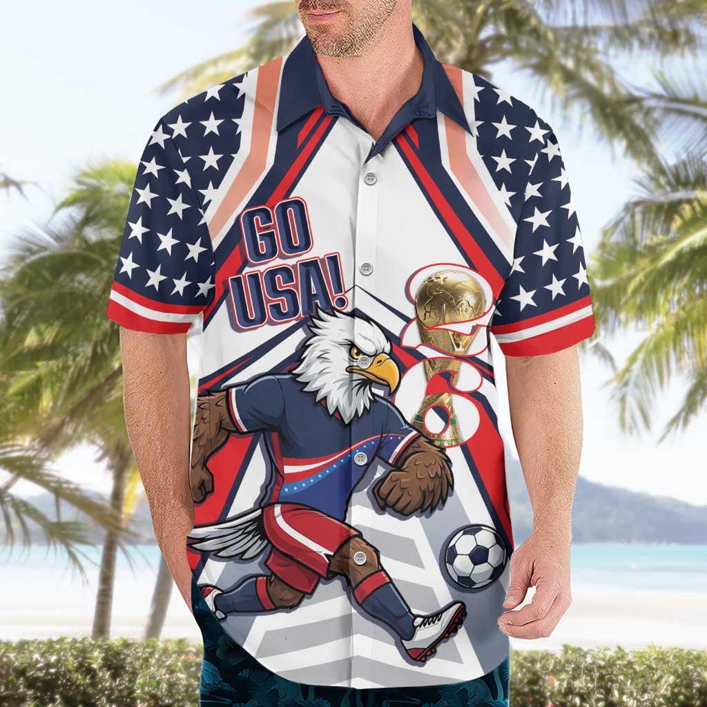 USA 2026 Soccer Custom Hawaiian Shirt United States Eagle Go Champions