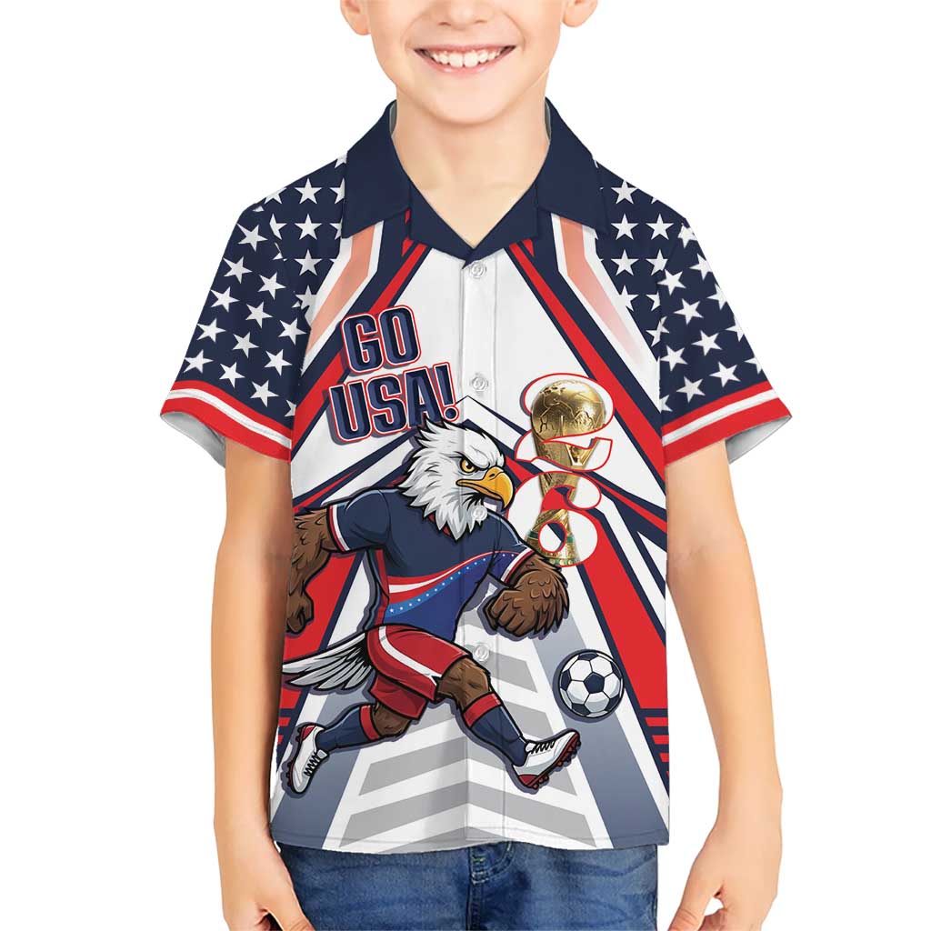 USA 2026 Soccer Custom Hawaiian Shirt United States Eagle Go Champions