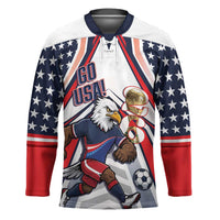 USA 2026 Soccer Custom Hockey Jersey United States Eagle Go Champions