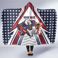 USA 2026 Soccer Custom Hooded Blanket United States Eagle Go Champions