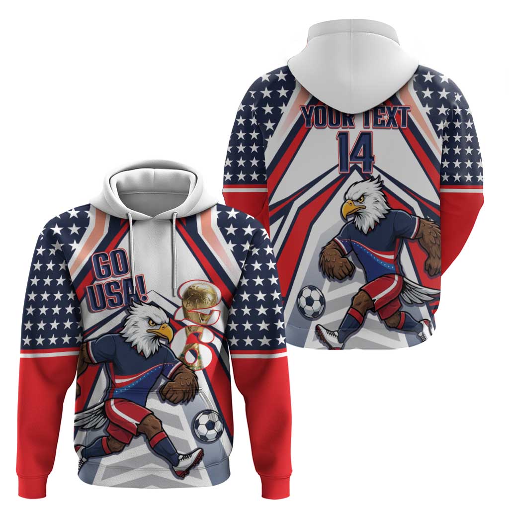 USA 2026 Soccer Custom Hoodie United States Eagle Go Champions