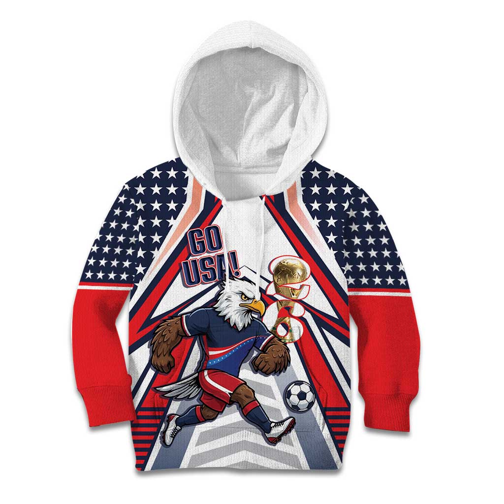 USA 2026 Soccer Custom Kid Hoodie United States Eagle Go Champions