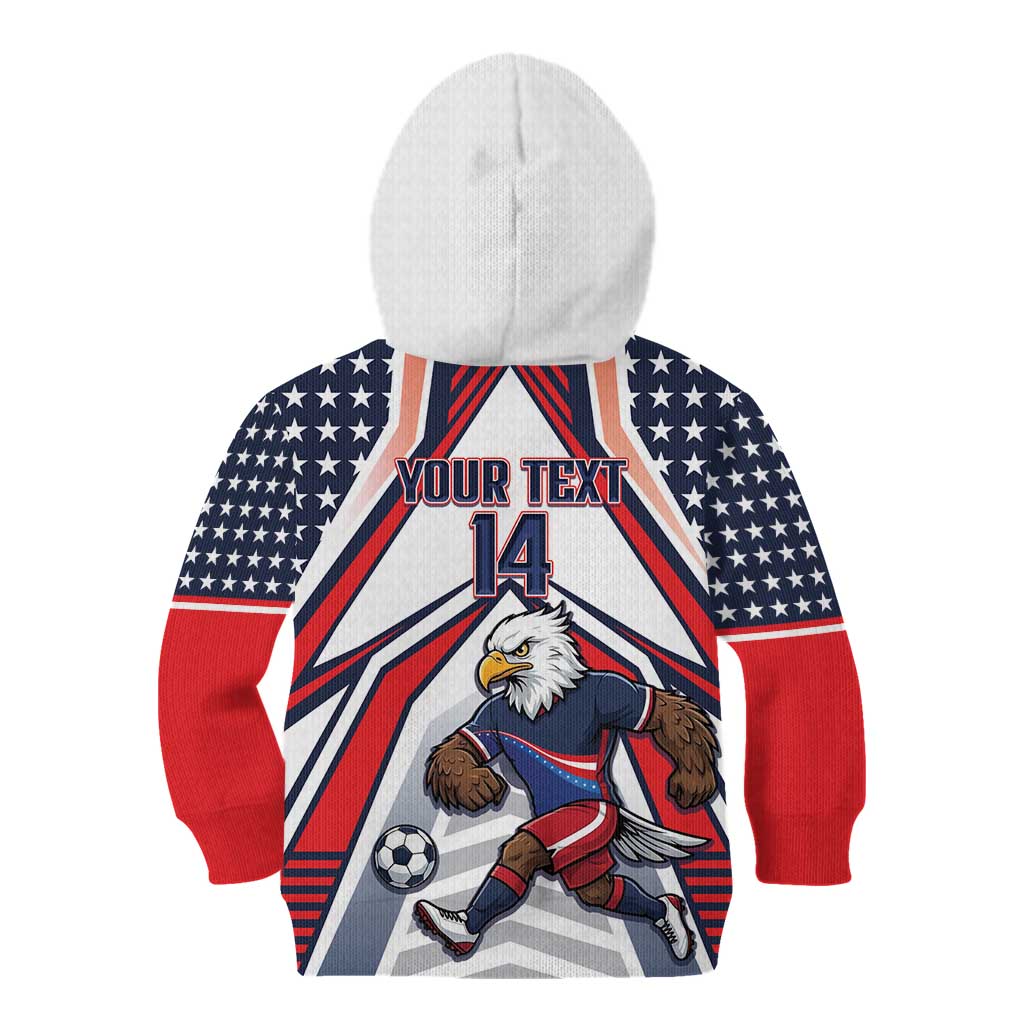 USA 2026 Soccer Custom Kid Hoodie United States Eagle Go Champions