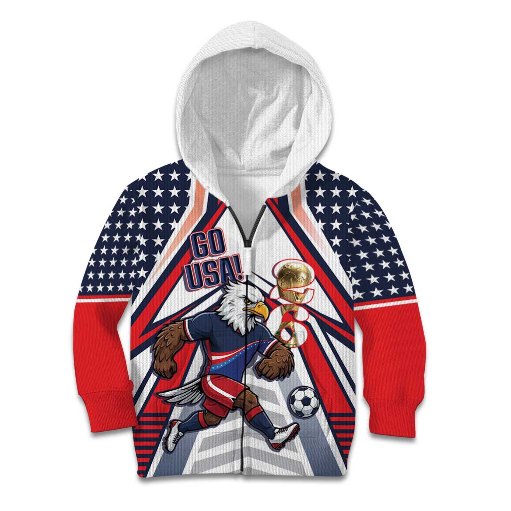 USA 2026 Soccer Custom Kid Hoodie United States Eagle Go Champions