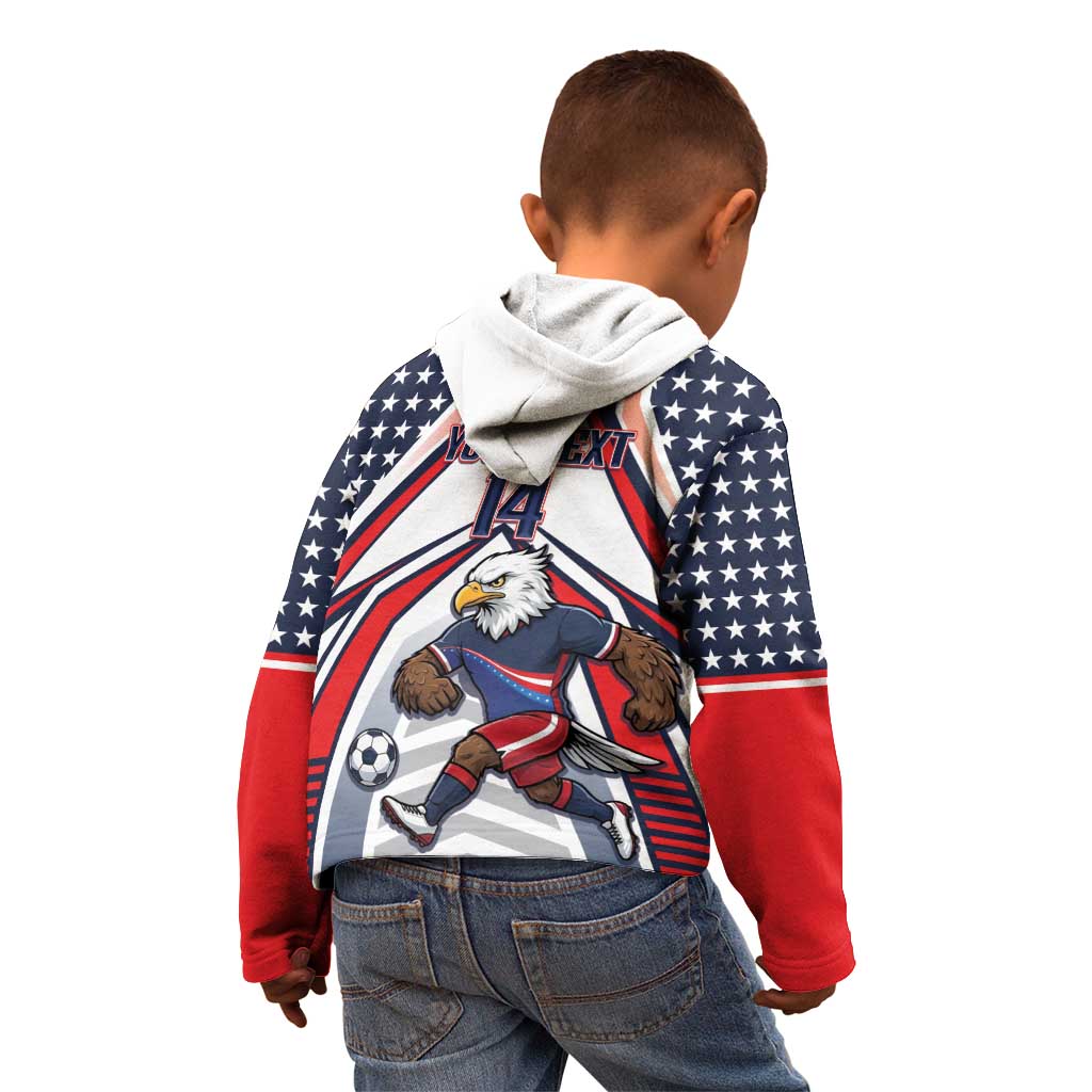 USA 2026 Soccer Custom Kid Hoodie United States Eagle Go Champions