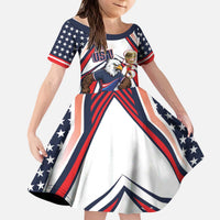 USA 2026 Soccer Custom Kid Short Sleeve Dress United States Eagle Go Champions