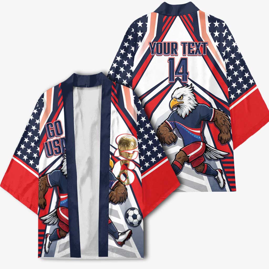 USA 2026 Soccer Custom Kimono United States Eagle Go Champions