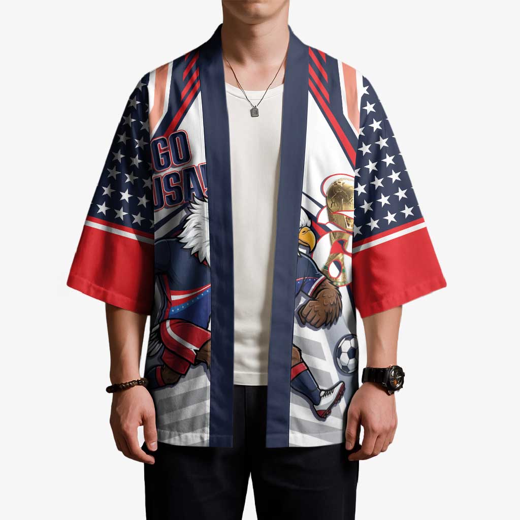 USA 2026 Soccer Custom Kimono United States Eagle Go Champions