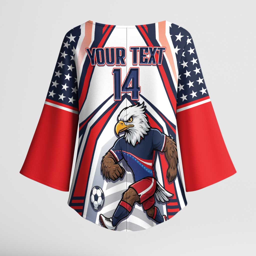 USA 2026 Soccer Custom Kimono Sleeve Blouse United States Eagle Go Champions