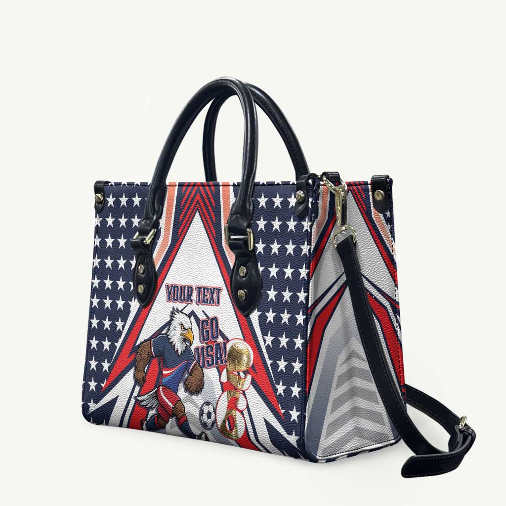 USA 2026 Soccer Custom Leather Bag United States Eagle Go Champions