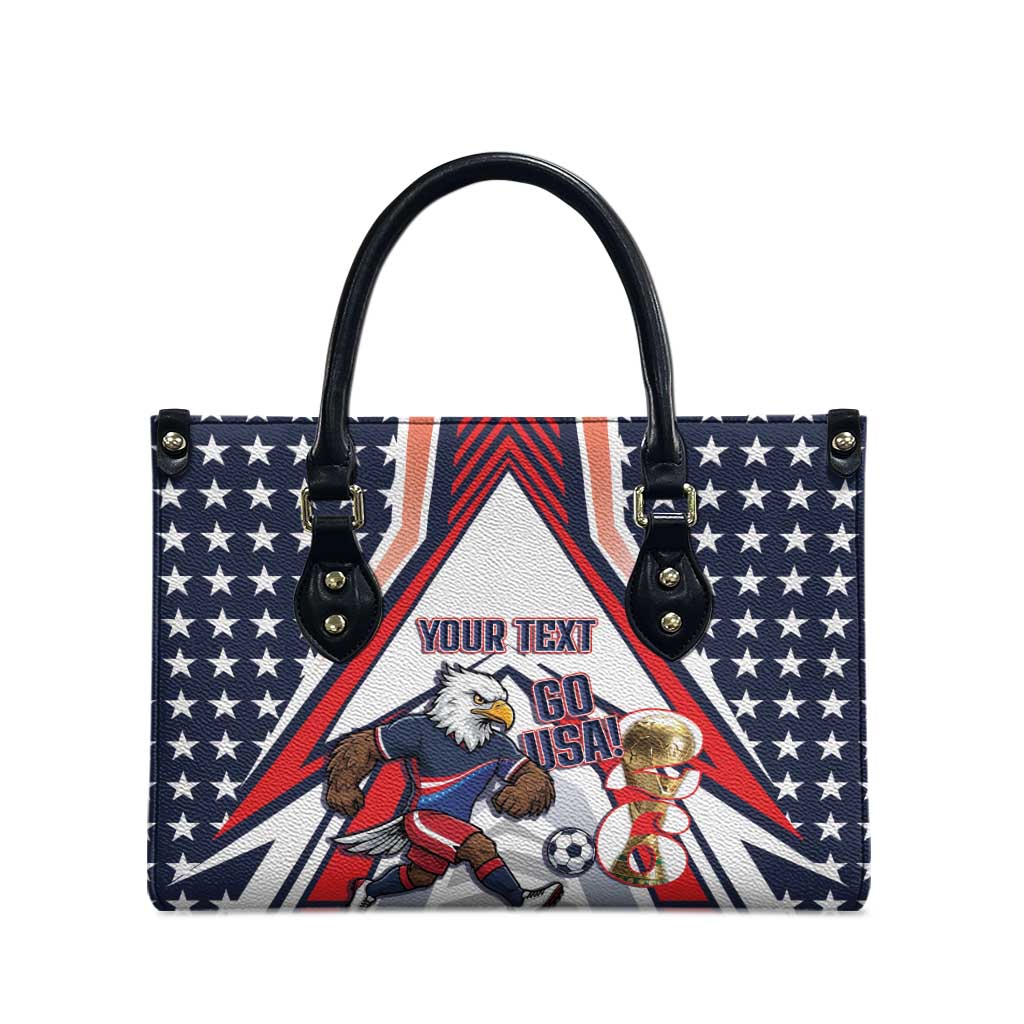 USA 2026 Soccer Custom Leather Bag United States Eagle Go Champions