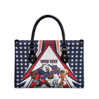 USA 2026 Soccer Custom Leather Bag United States Eagle Go Champions