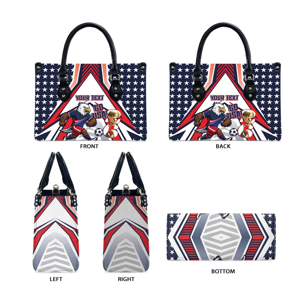 USA 2026 Soccer Custom Leather Bag United States Eagle Go Champions