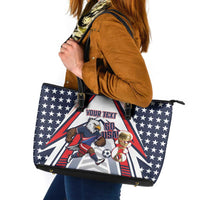 USA 2026 Soccer Custom Leather Tote Bag United States Eagle Go Champions