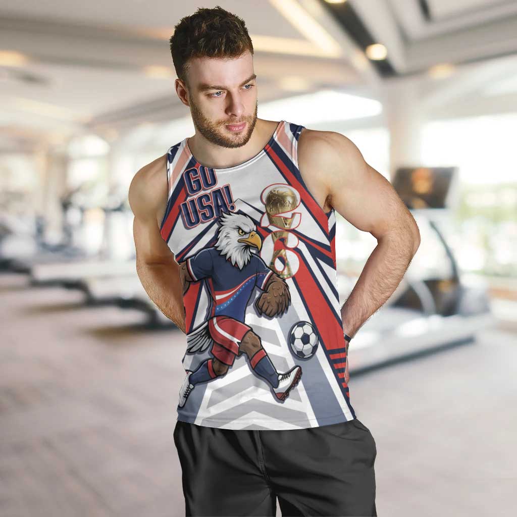 USA 2026 Soccer Custom Men Tank Top United States Eagle Go Champions